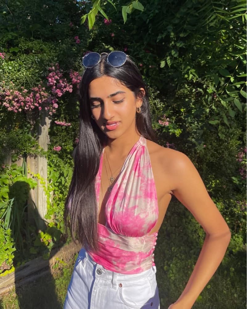 Revolve Satin Halter Top - Image 1