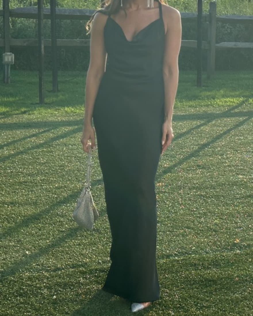 Crepe Back Satin Gown  - Image 4