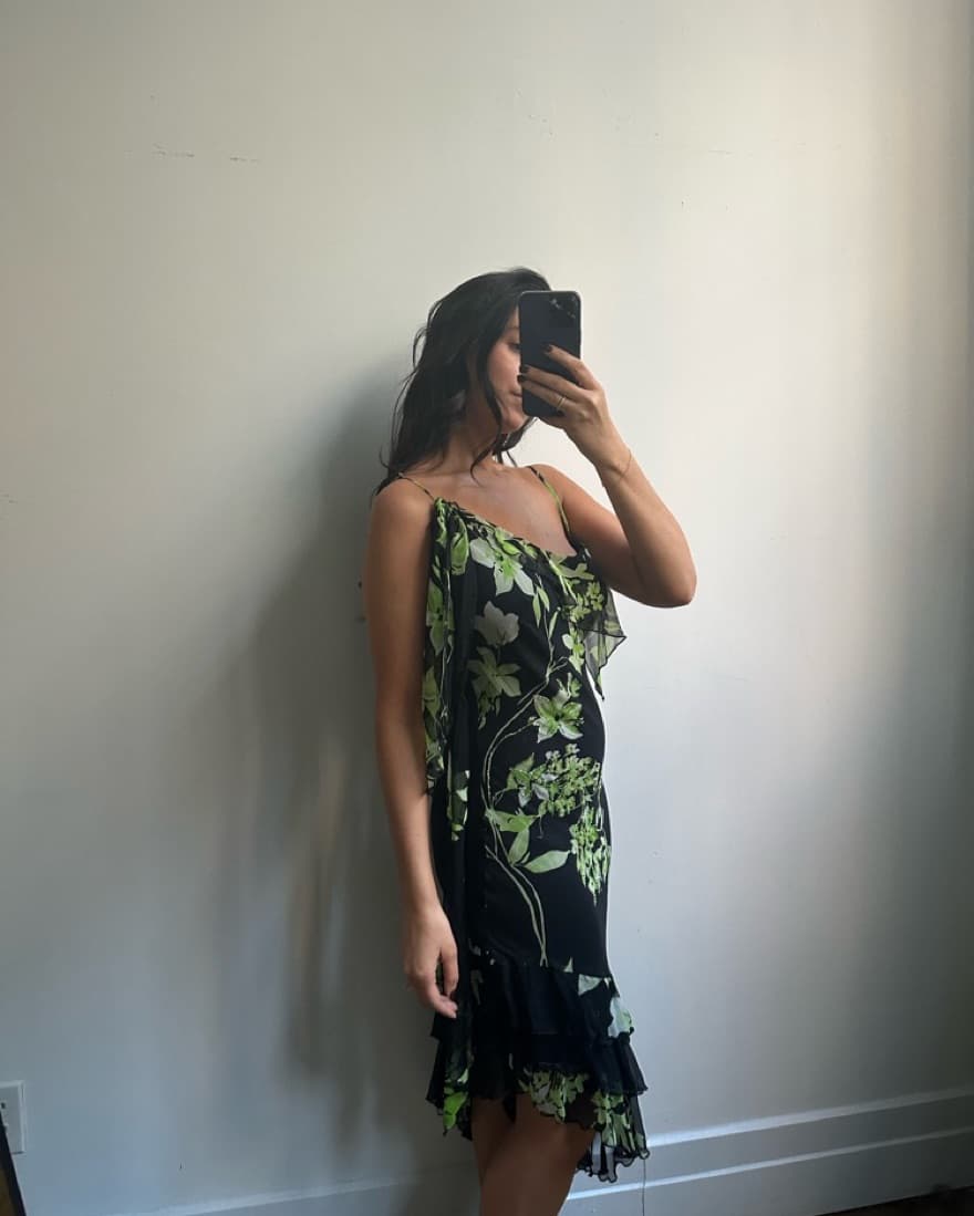 Vintage 90’s Silk Dress - Image 2