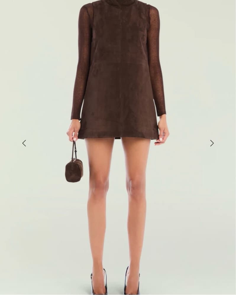 Seroya Carina Suede Mini Dress - Image 1