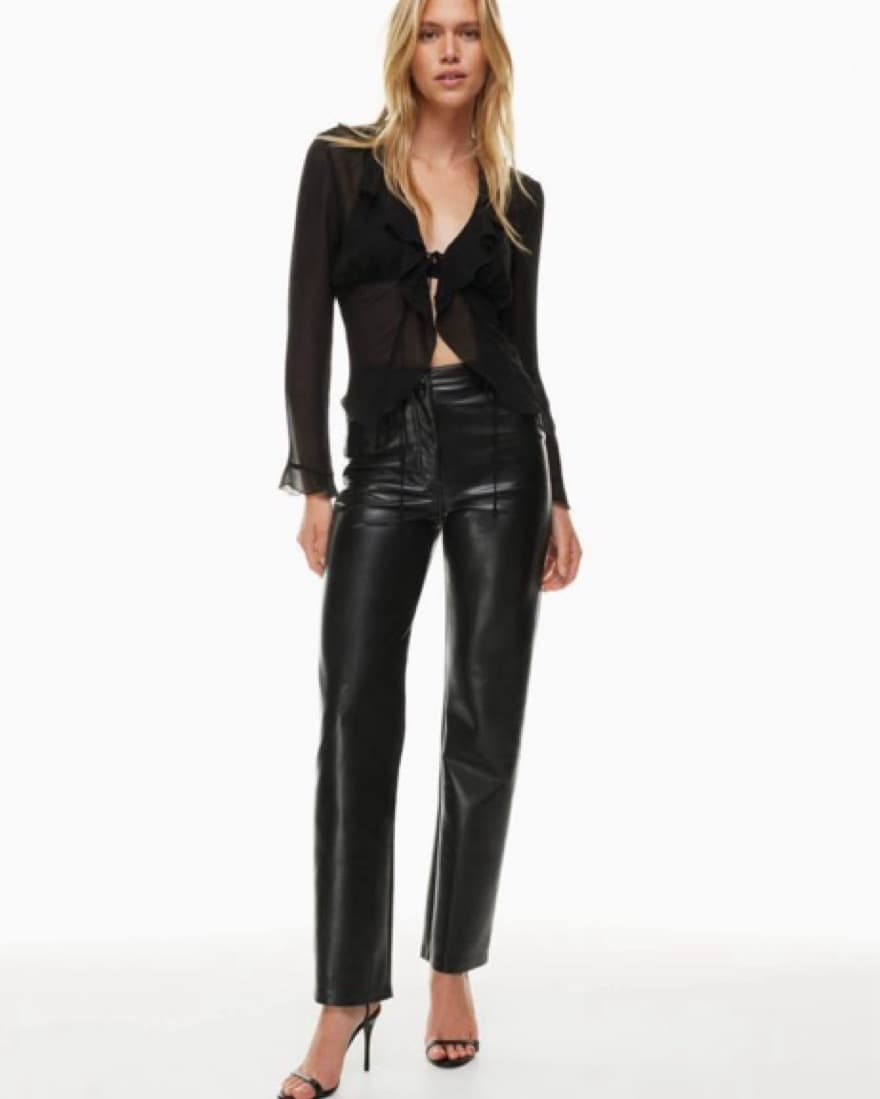 Melina Pant - Faux Leather Jumpsuit - Image 1