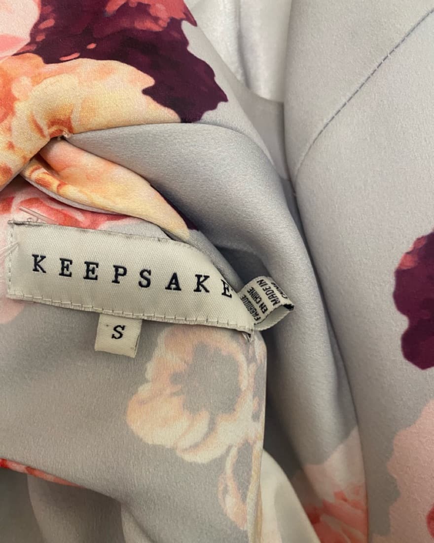 Blue Floral Keepsake Dress - Image 3
