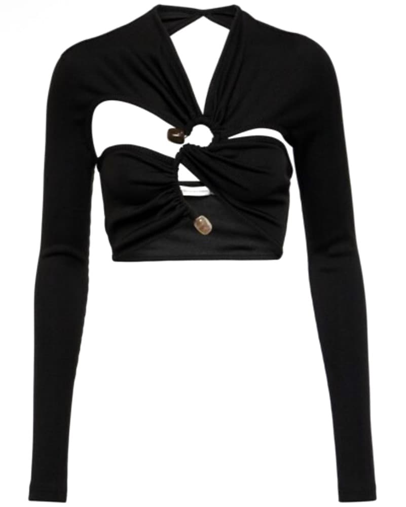 Christopher Esber Stone Crop Cutout Top - Image 3