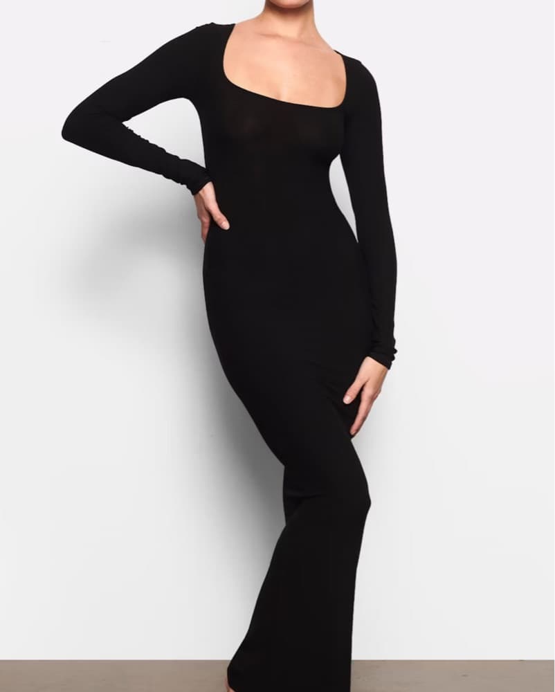 Skims Long Sleeve Maxi Dress Soft Lounge - Image 3