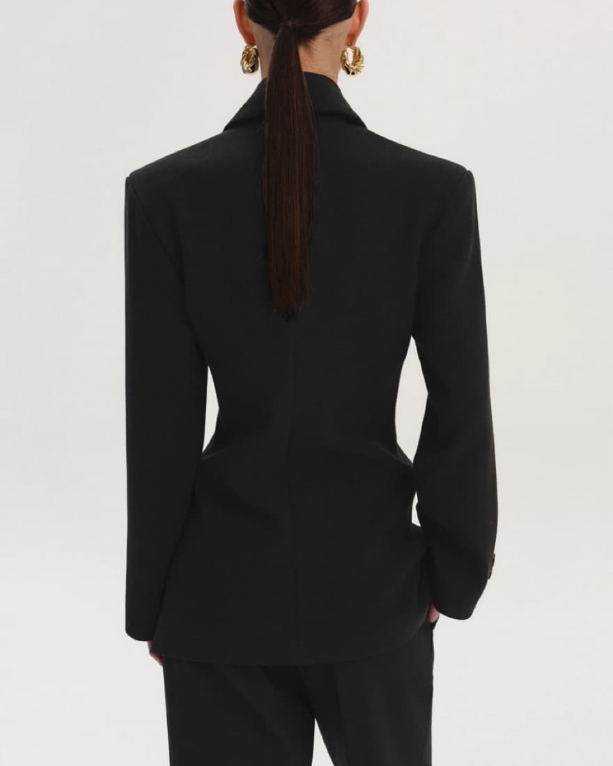 Source Unknown Double Breasted Blazer - Image 3