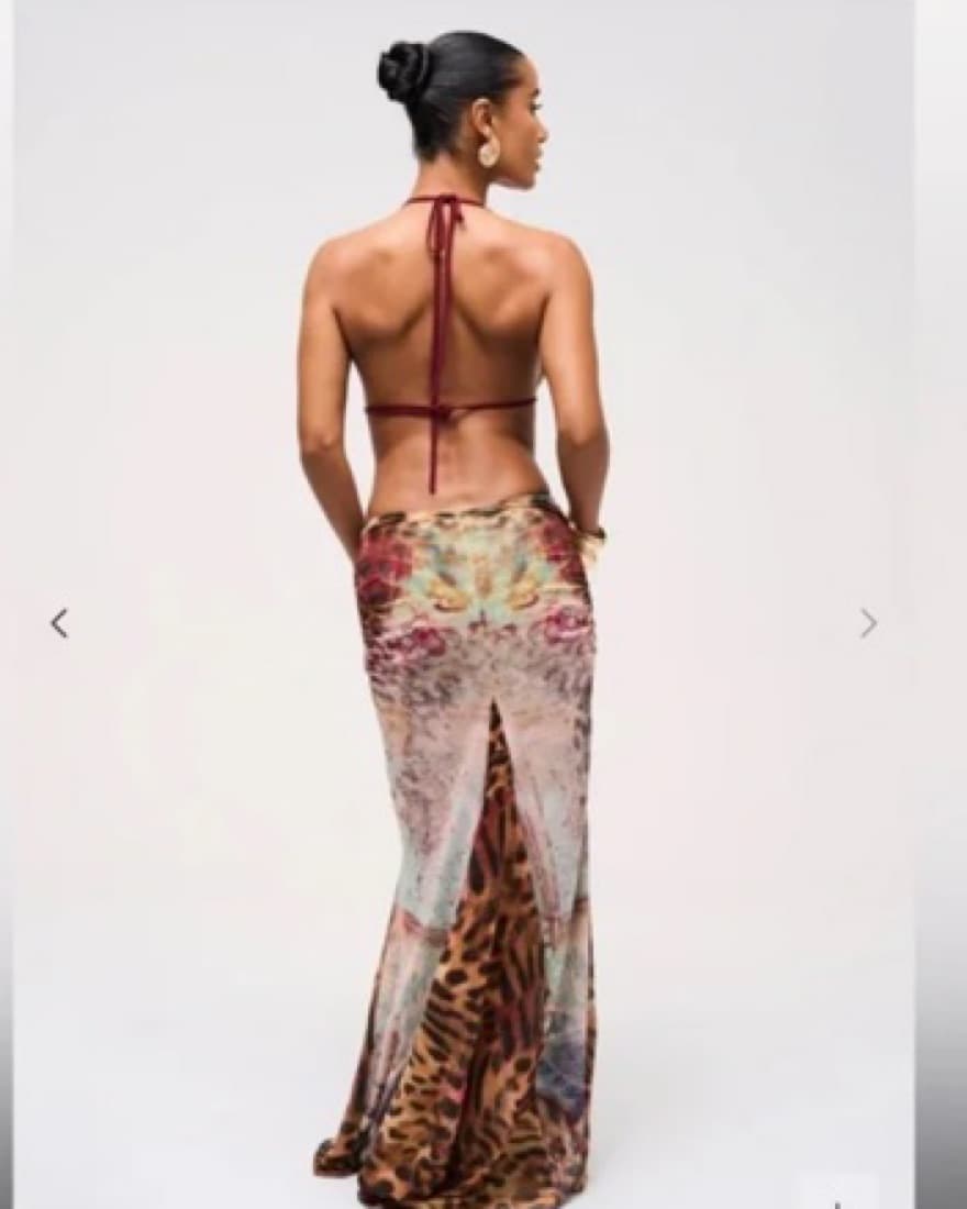 Murci Cowl Maxi Dress - Venice Print - Image 4