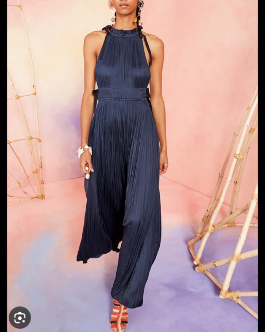 Ulla Johnson Augustine Silk Maxi Navy - Image 1