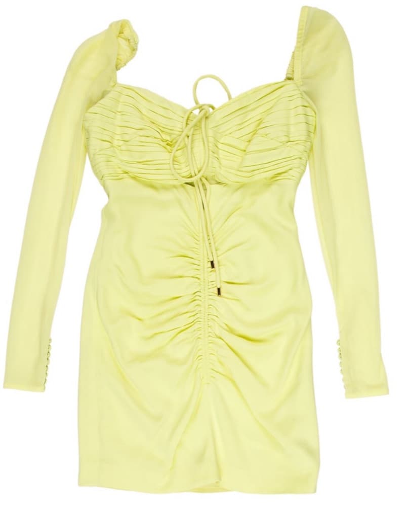 Self Portrait Yellow Mini Dress  - Image 4