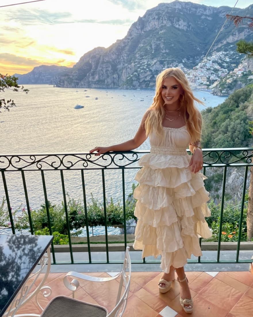 White Ruffled Dress - Image 2
