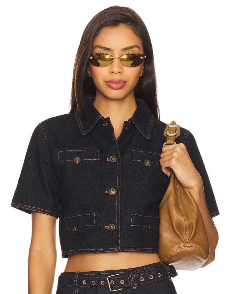 Demin Top/ Cropped Jacket - Image 1