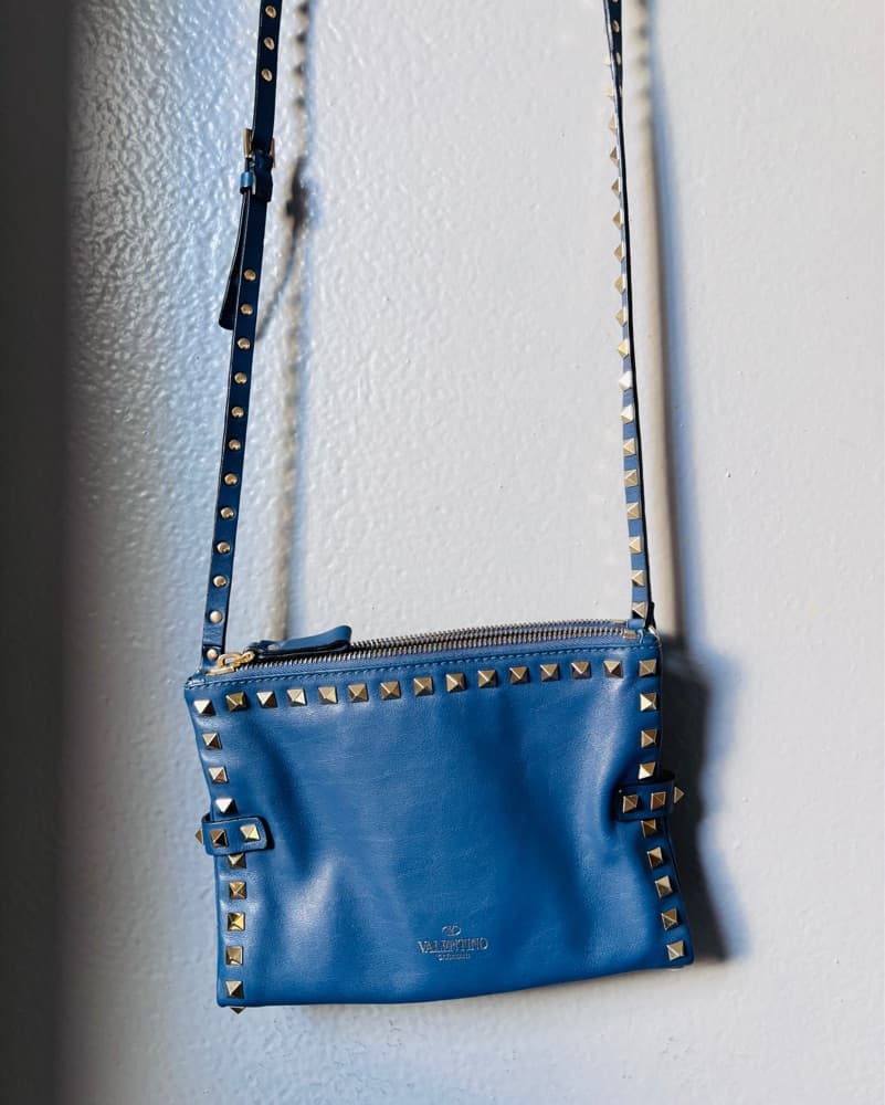 Valentino Studded Leather Crossbody Bag - Image 3