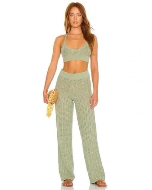 Tularosa Maeve Knit Set In Sage (2pc!) - Image 4