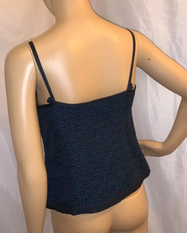 CHANEL size 40 tweed camisole - Image 5