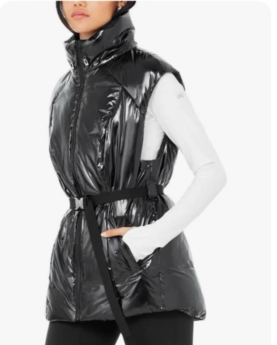Alo Stunner Black Puffer Vest  - Image 1