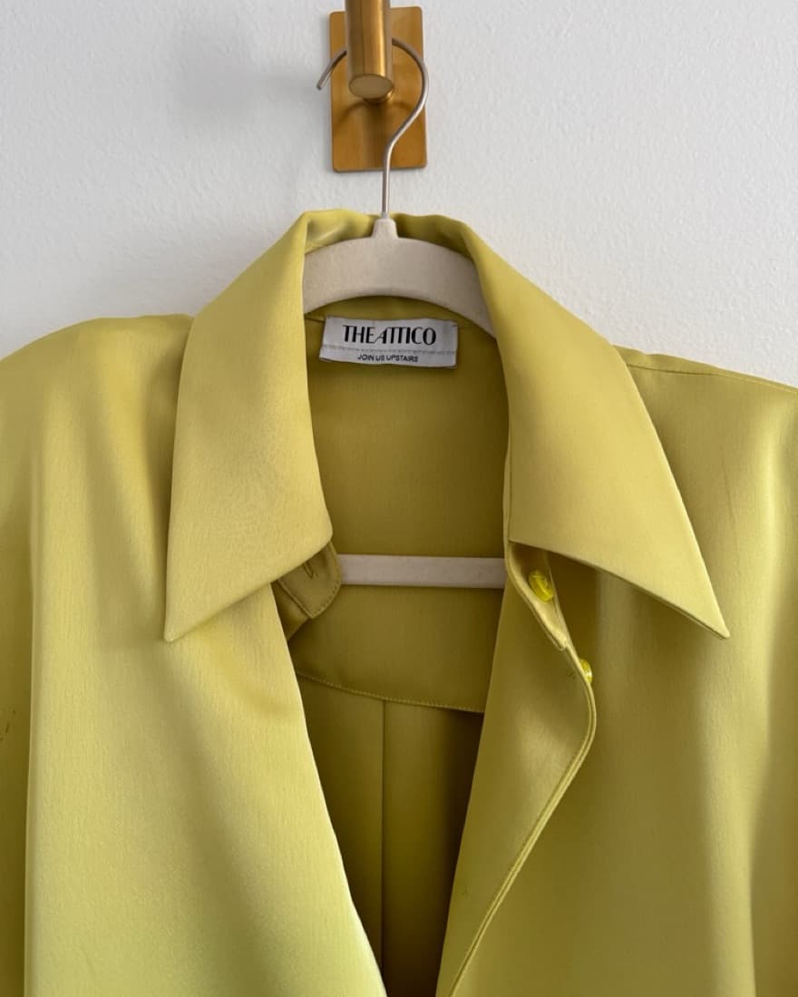 The Attico Silk Shirt Dress - Image 2