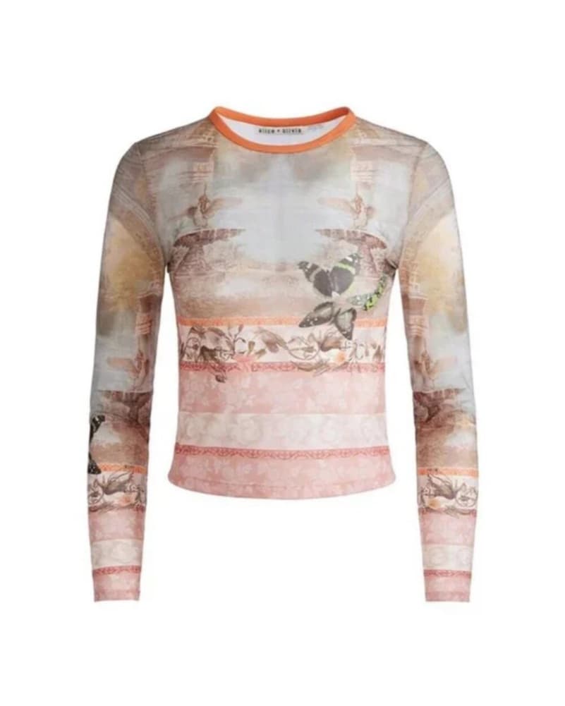 alice + olivia Delaina Mesh Top - Image 2