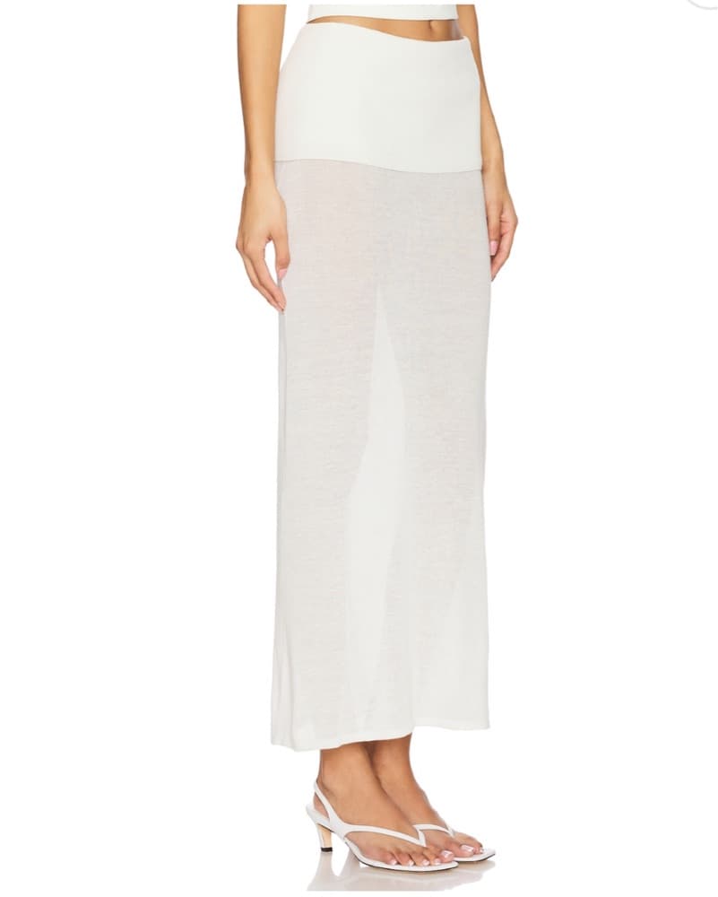 White Maxi Skirt - Image 2
