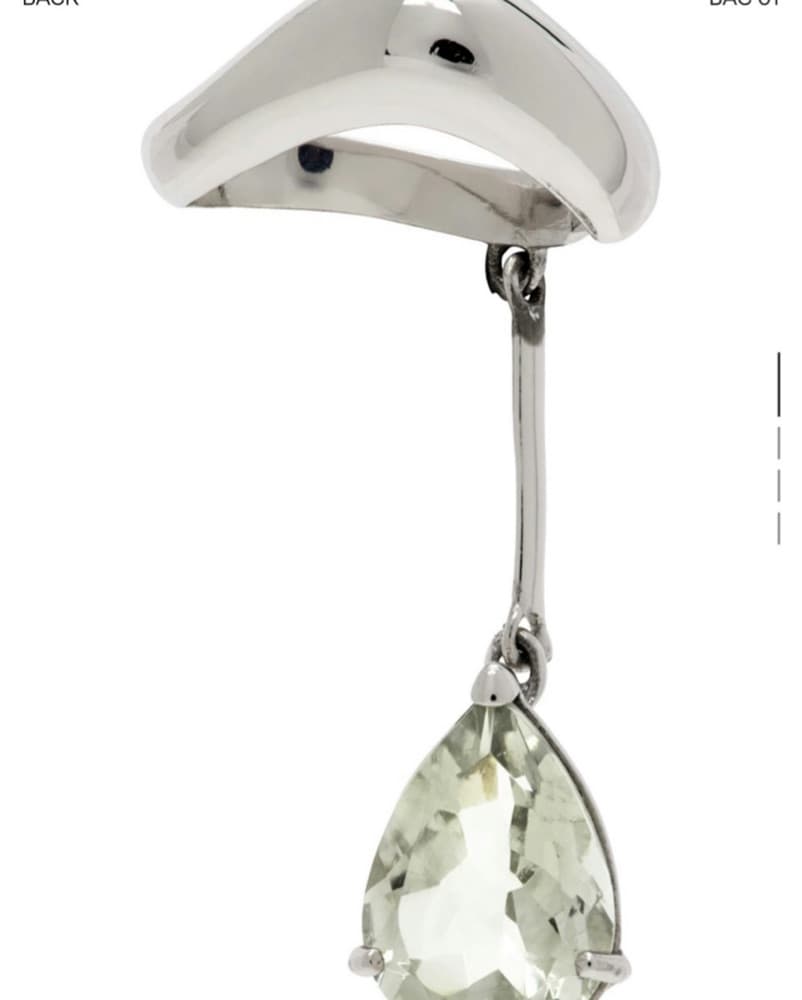 ALAN CROCETTI Silver Amethyst Ear Cuff - Image 1