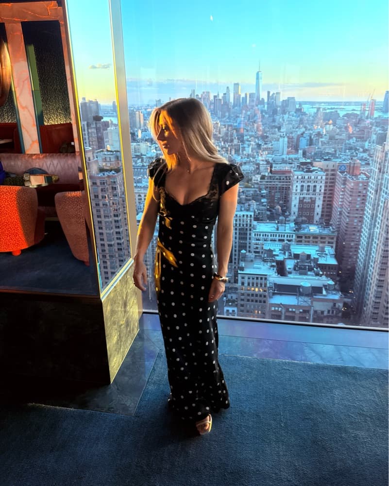 Free People Poka Dot Silk & Lace Slip  - Image 2