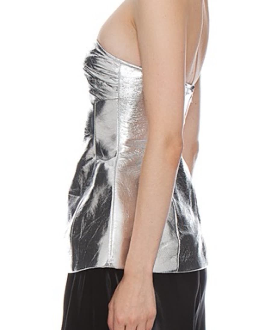 Khaite blanche top in silver - Image 3