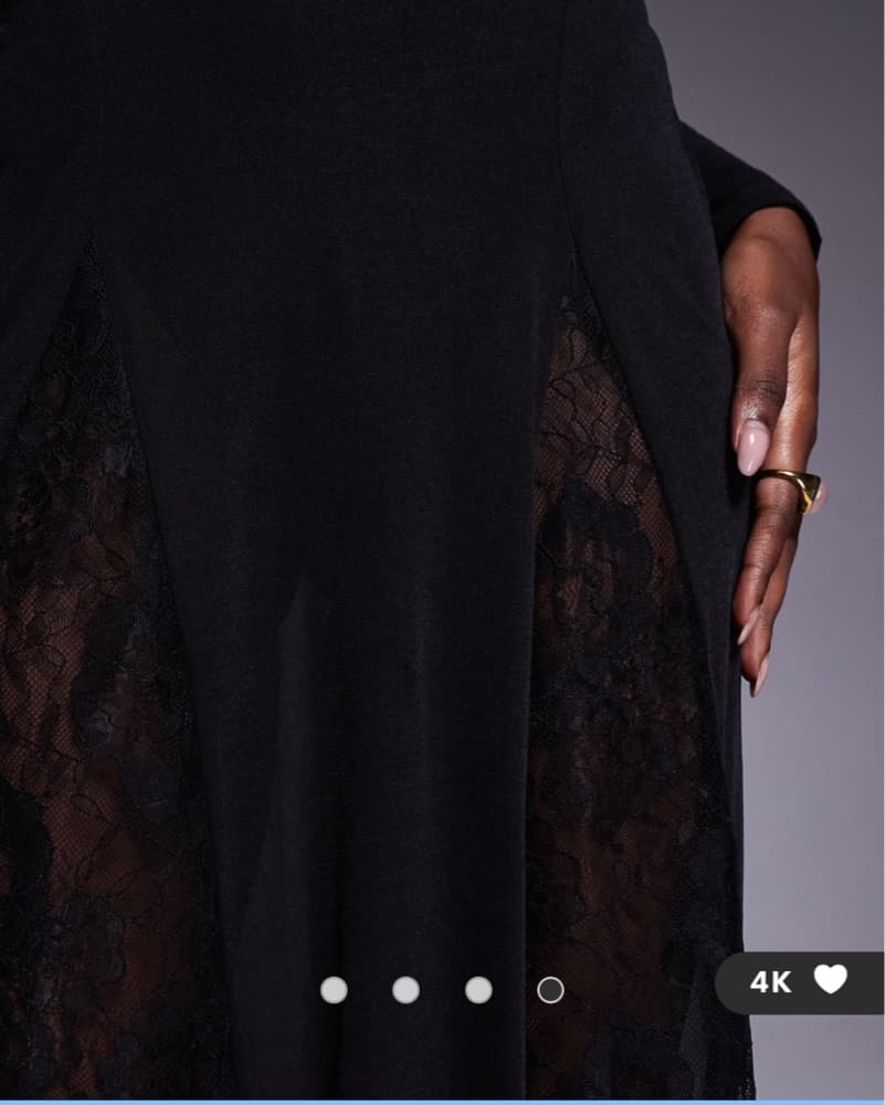 Backless Lace Panel Dress - Image 6