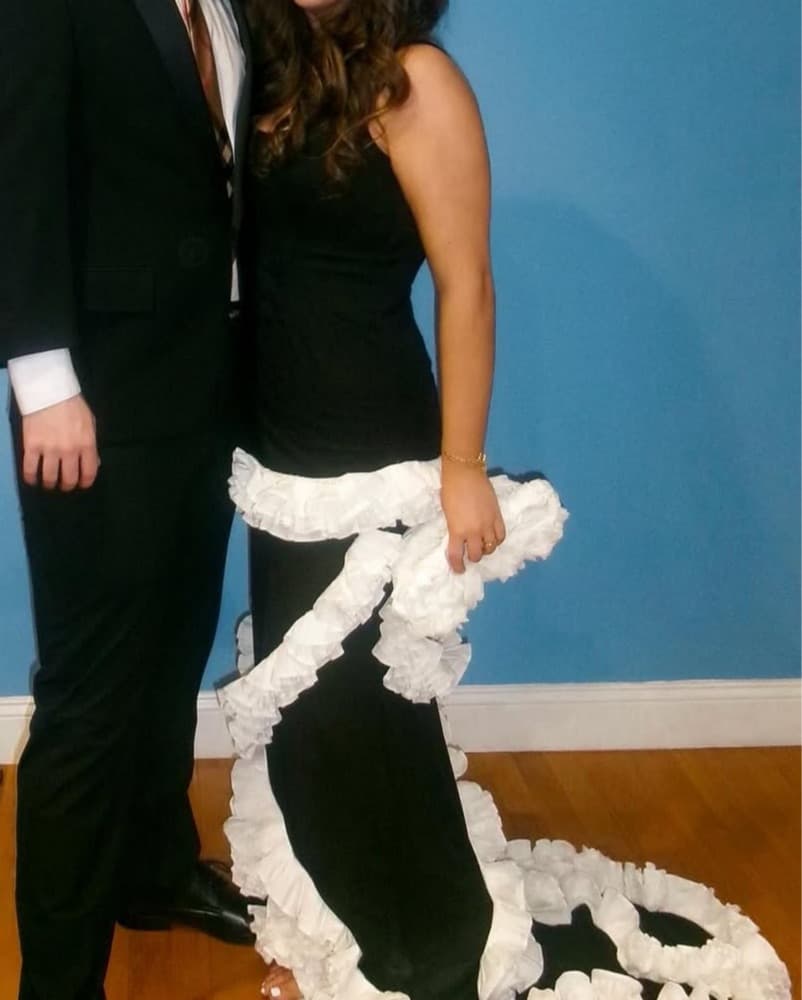 NBD Wisteria Gown Black And white  - Image 5