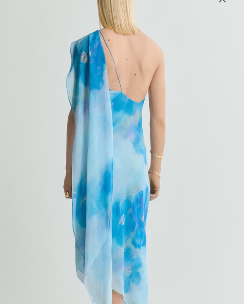 Ethereal One-Shoulder Tie-Dye Maxi Dress - Image 2