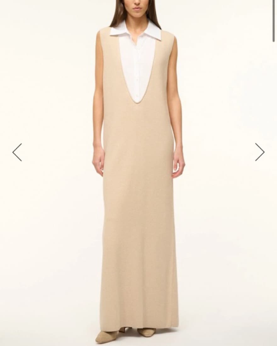 Staud Leslie Dress Camel - Image 2