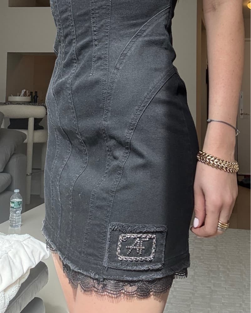 Alberta Ferretti Denim Mini Dress  - Image 6