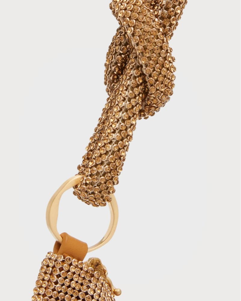 CULT Gaia-Nano Knotted Rhinestone Bag - Image 2