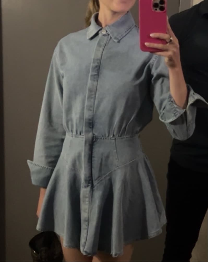 Jean Mini Dress - Image 2