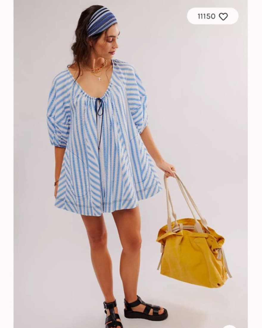Free People Bop Around Romper - Image 4