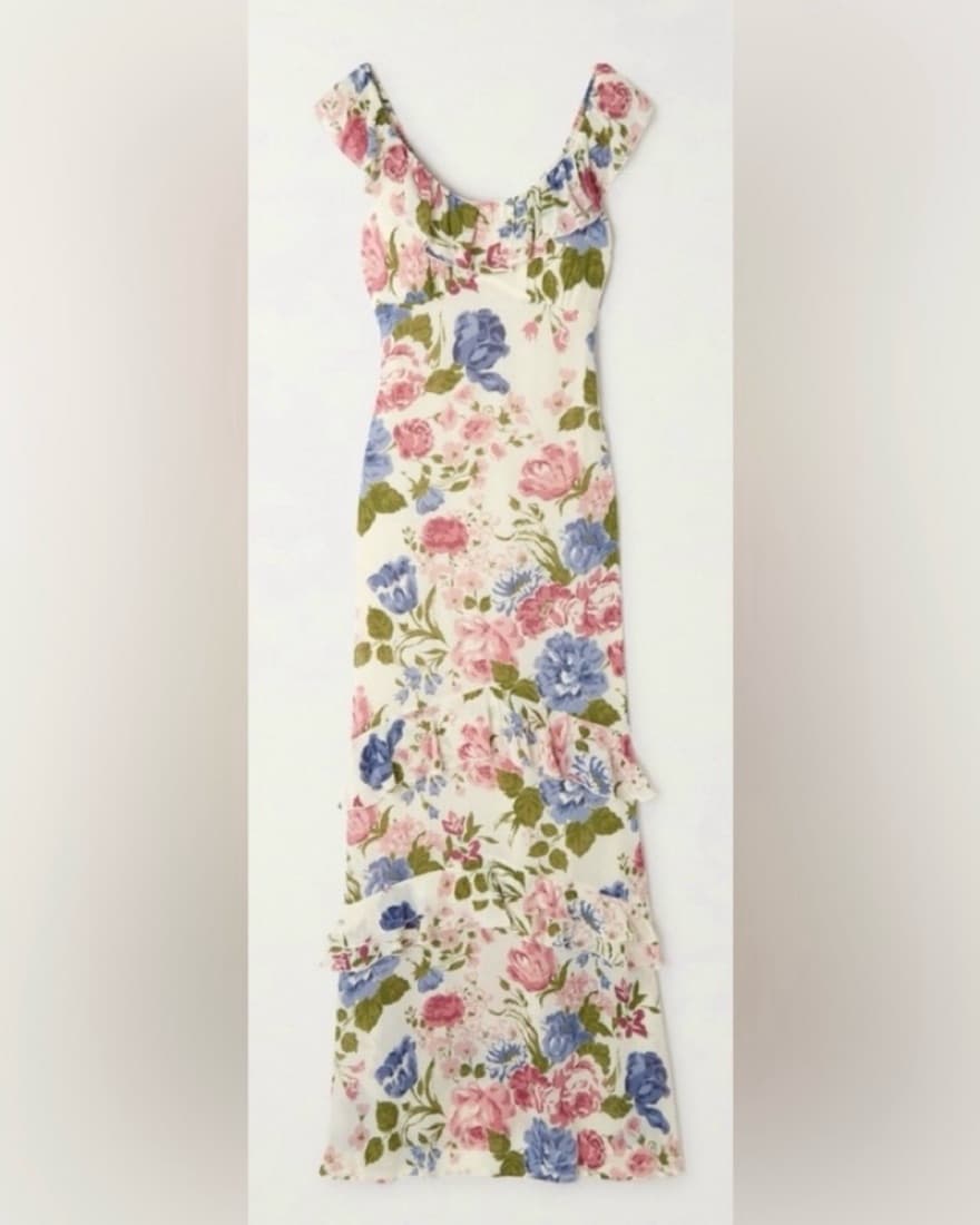 Reformation Floral Tripoli Dress - Image 4