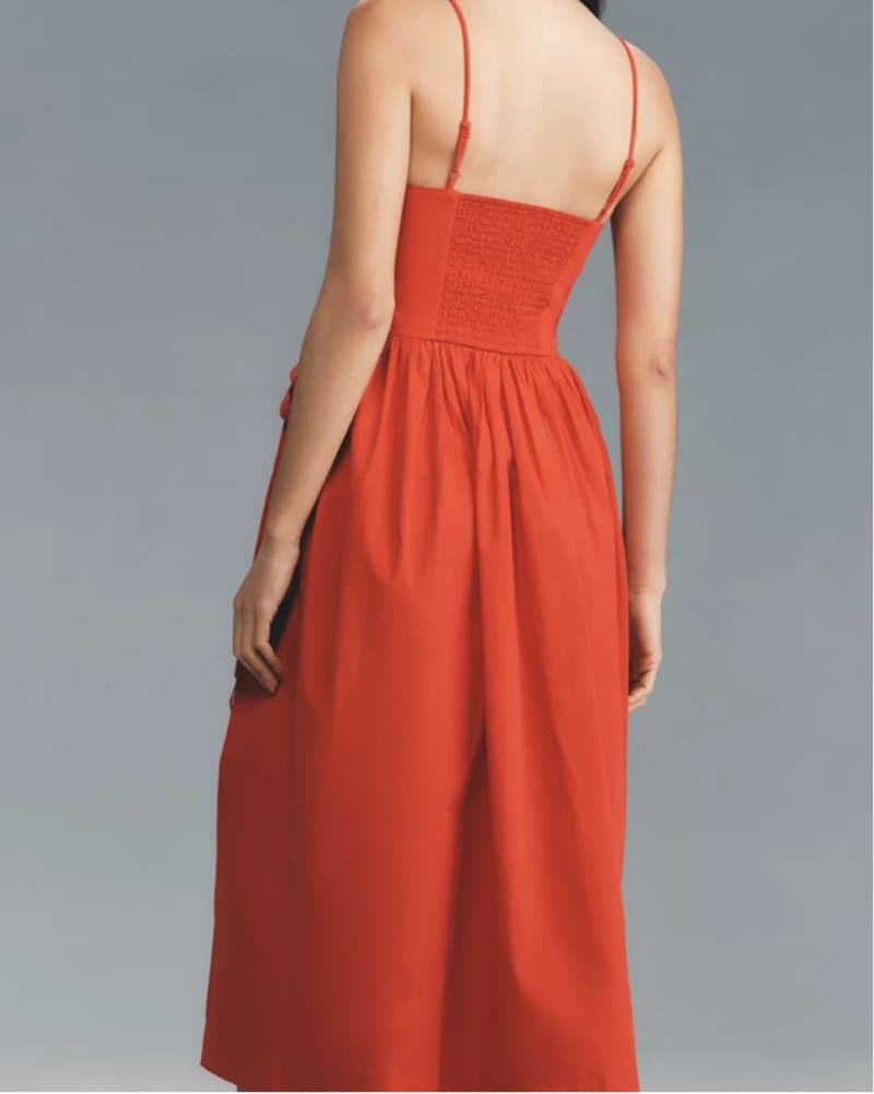 Damson Madder Red Penelope Midi Dress - Image 2