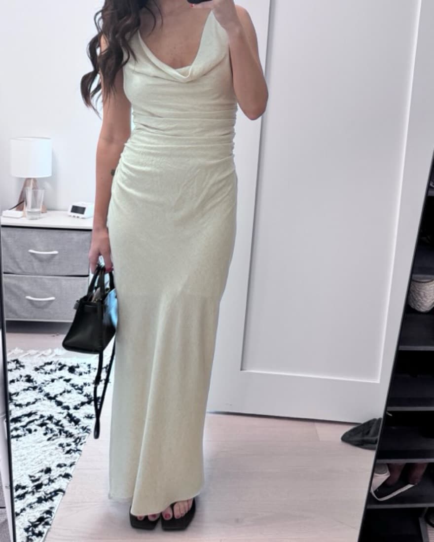 Linen Sovere Dress In Natural - Image 3
