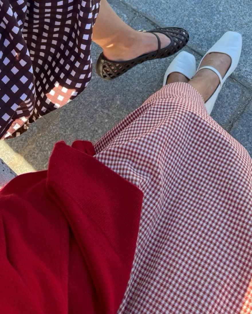Red And Whie Gingham Sundress - Image 2