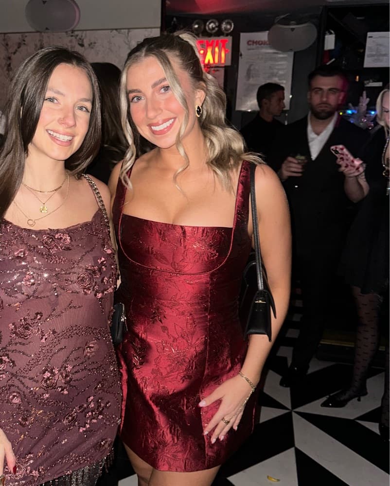 Lovers & Friends Red Holiday Mini Dress - Image 3