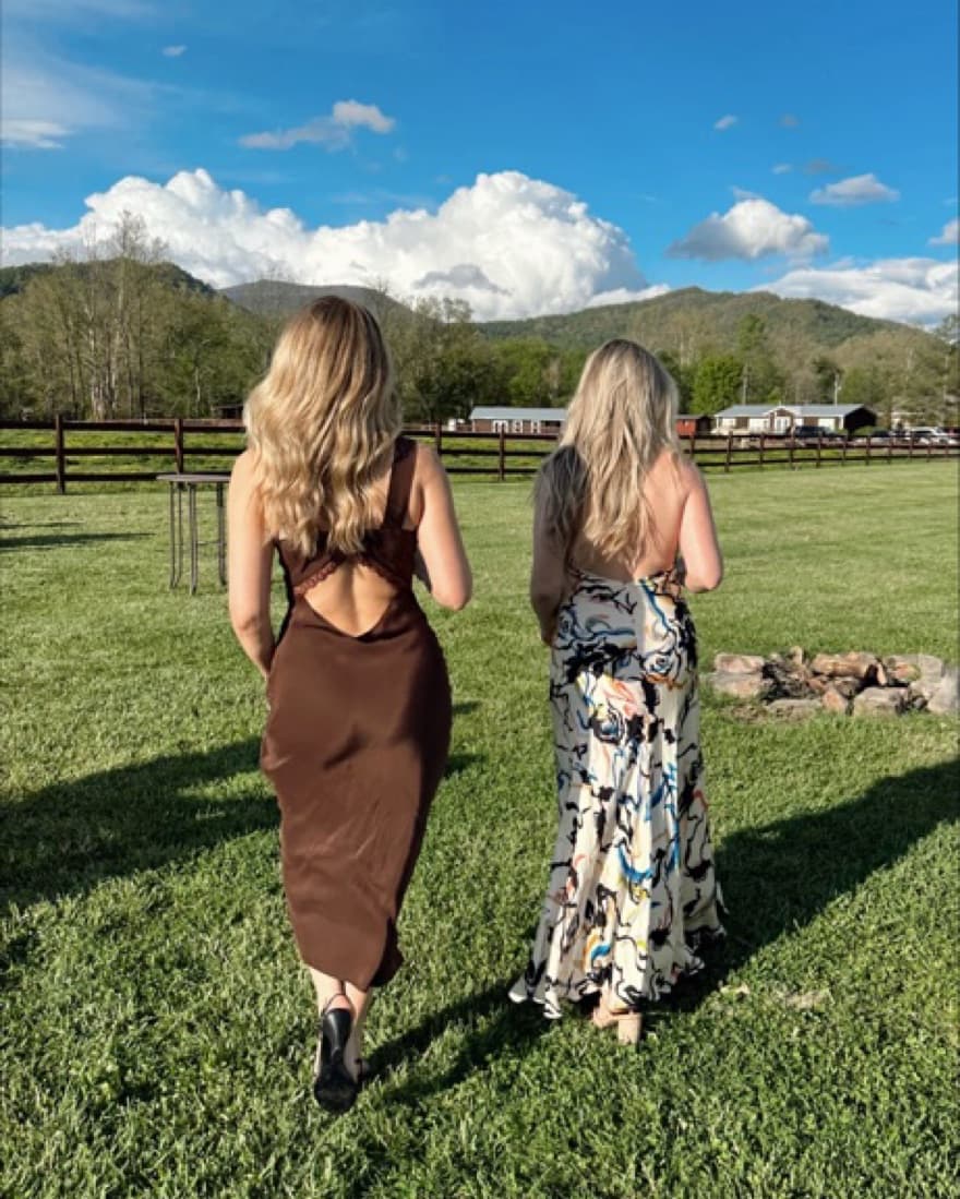 Reformation Brown Slip Dress - Image 2