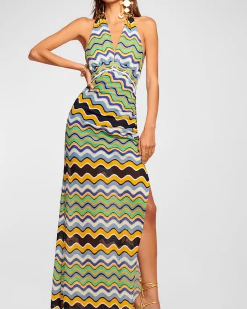 Ramy Brook Alia Halter Maxi Dress - Image 1
