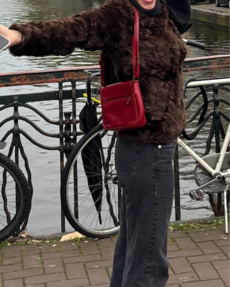 Chocolate Brown Fur Coat - Image 2