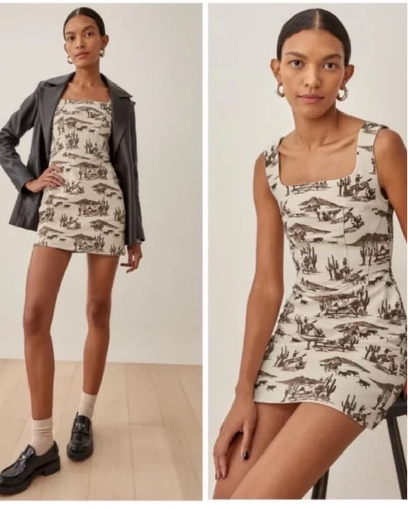 Chic Desert Print Mini Dress - Image 2