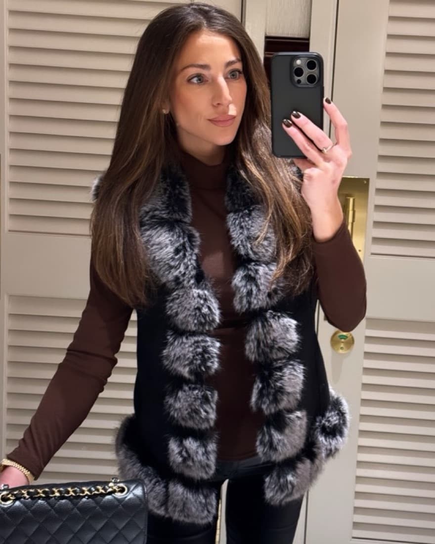 Faux Fur Vest - Image 2