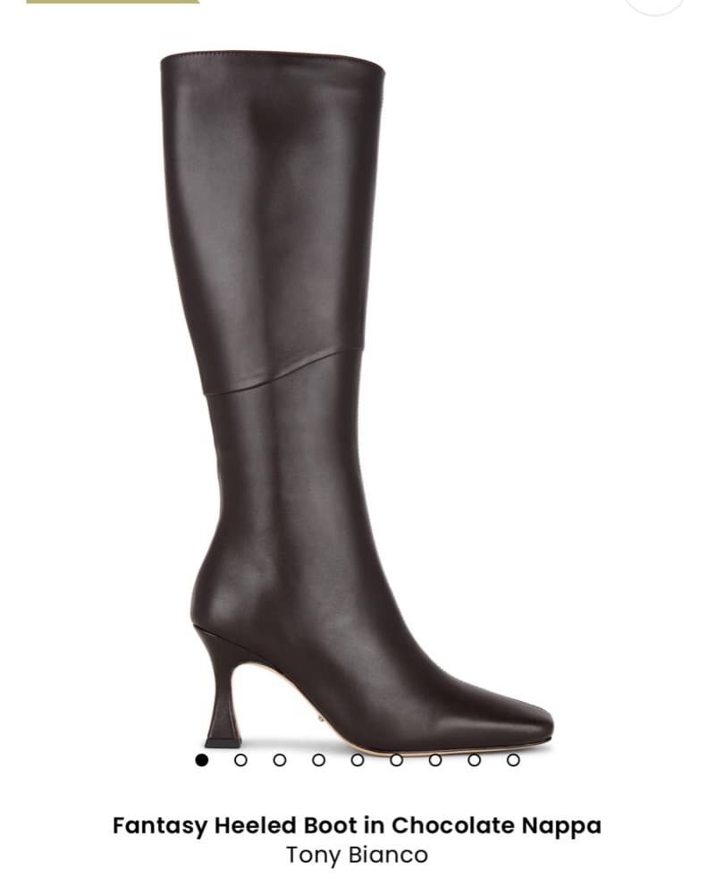 Fantasy Heeled Boot in Chocolate Napa - Image 1