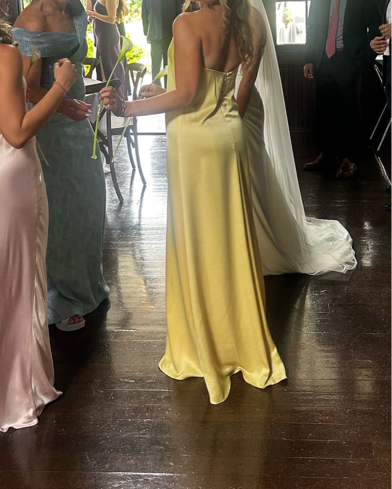 Jenny Yoo Butter Yellow Dress  - Image 2