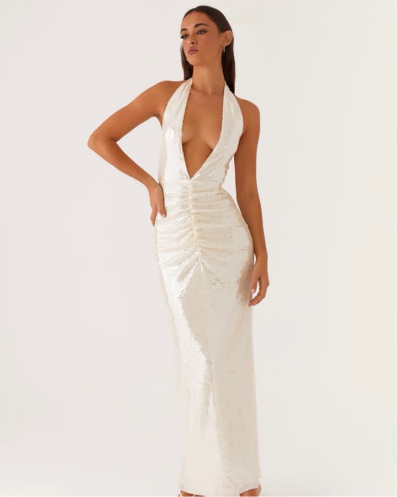 Whisked Away Halterneck Maxi Dress - Image 4