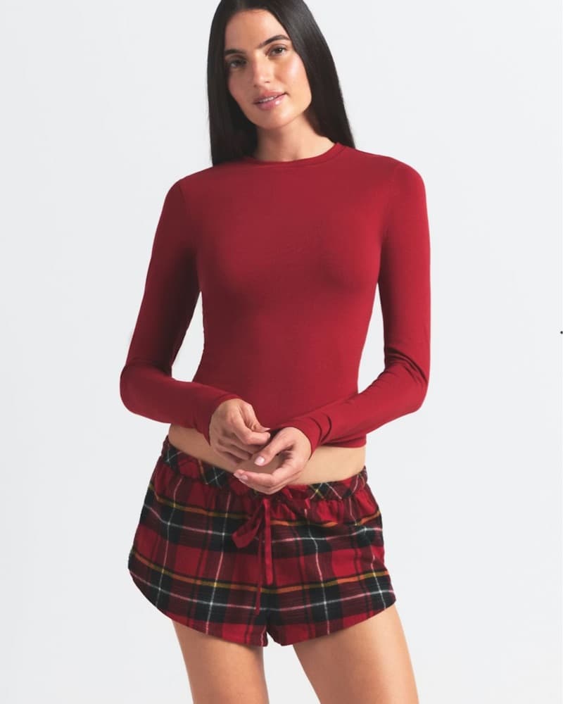 Skims Red Cotton Jersey Top - Image 4