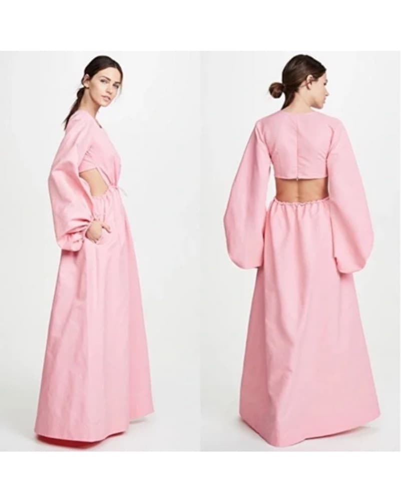 Staud Pink Maxi Dress - Image 2
