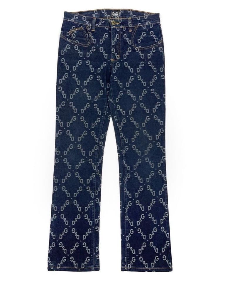 Dolce & Gabbana Patterned Denim Jeans - Image 1
