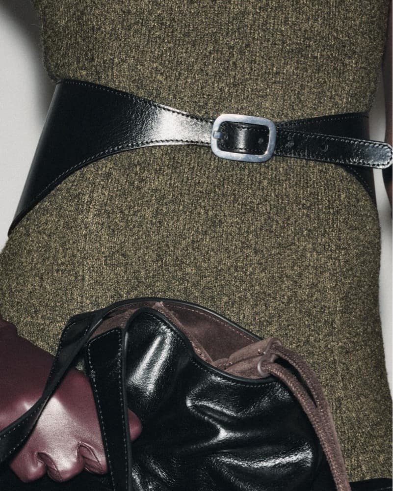 Zara 100% Leather Waist Belt - Image 2