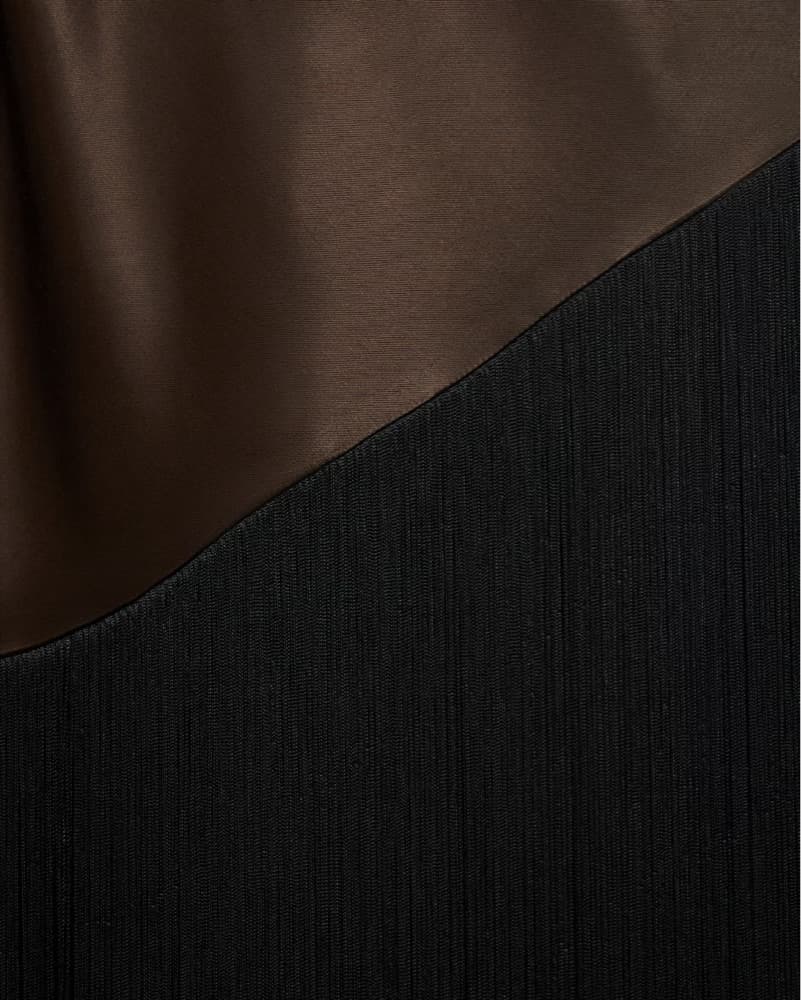 Brown Fringed Midi Dress - Image 4